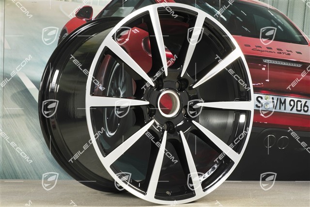 20" Felge Carrera Classic (II), 11,5J x 20 ET76, schwarz hochglanz