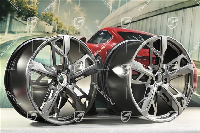21" Felgensatz Cross Turismo Design, 9,5J x 21 ET60 + 11,5J x 21 ET66, in Turbonit
