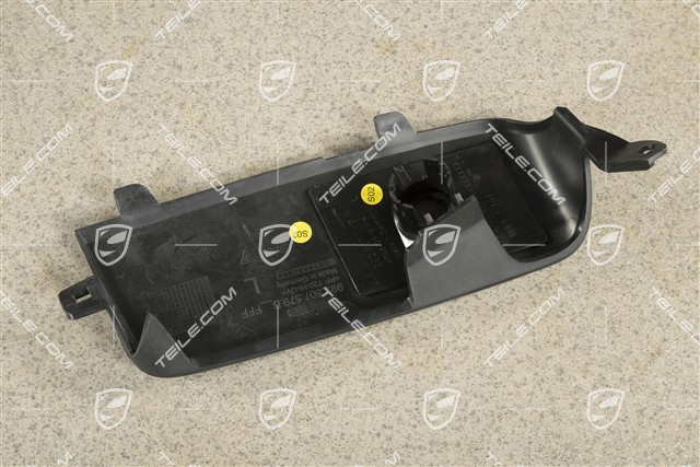 Air inlet / duct / guide cover, lateral, Black matte, PDC, L