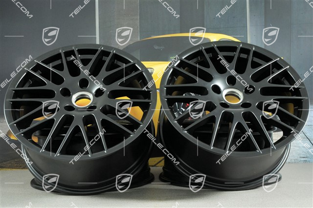 20-inch RS Spyder wheel set, 9J x 20 ET57, black satin mat