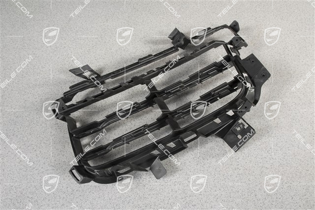 Front bumper, side ventilation grille, Black matte, L