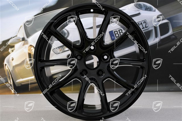 19" Felga GT3, 12J x 19 ET68, czarny wysoki połysk