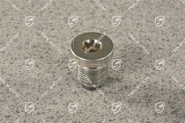 Front Differential, Oil drain plug with magnet M16 x 1,5