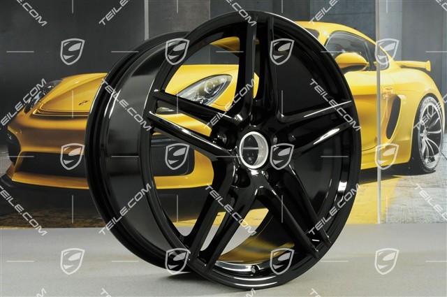19" "Carrera VI" wheel set, 8.5J x 19 ET50 + 11.5J x 19 ET56, black high gloss