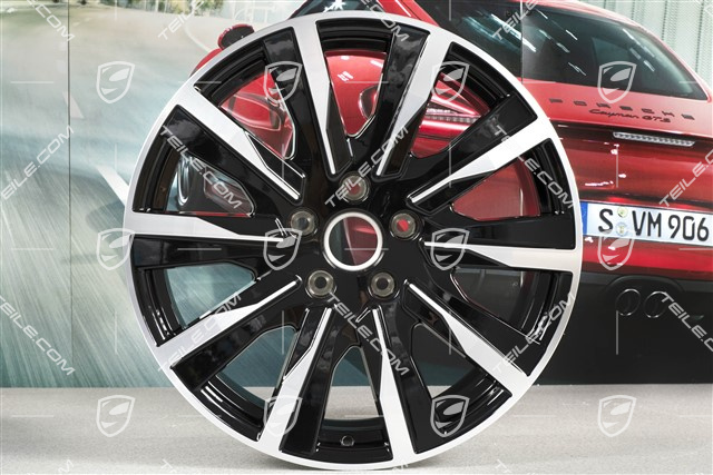 20" wheel rim Taycan Tequipment Design, 9J x 20 ET54, black high gloss