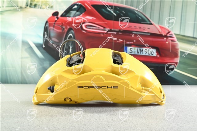 Fixed caliper, front axle, yellow, PCCB, R