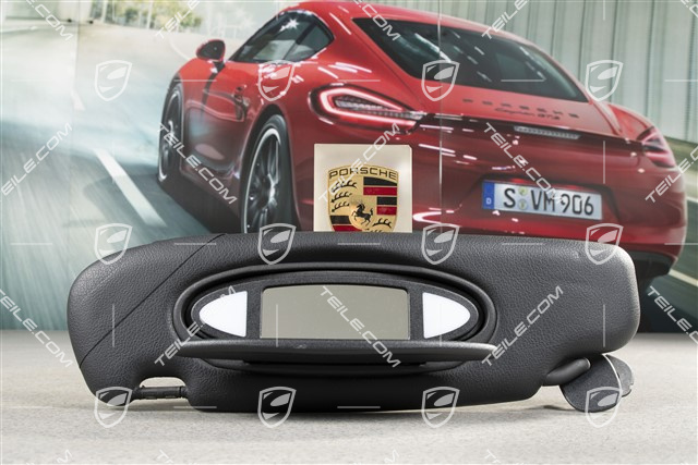 Sonnenblende, Coupe, Kunstleder, schwarz, L