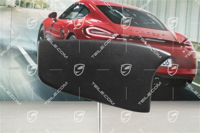 Centre console / tunnel cover, Leather, Lateral, Black, Coupe/ Targa, R