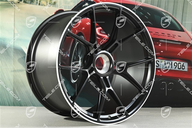 21" GT3 wheel, 12J x 21 ET45, satin black + white rim