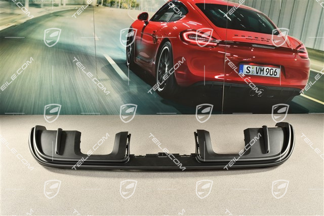 Spyder, Stoßstange, hinten, Untere Abdeckung / Diffusor, Schwarzmatt