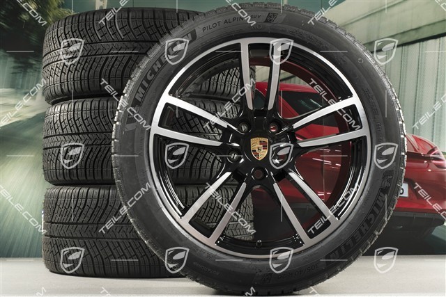 20" Cayenne COUPE Sport Winterräder Satz, Felgen 9J x 20 ET50 + 10,5J x 20 ET55+ Michelin Winterreifen 275/45 R20 + 305/40 R20, mit RDK-Sensoren