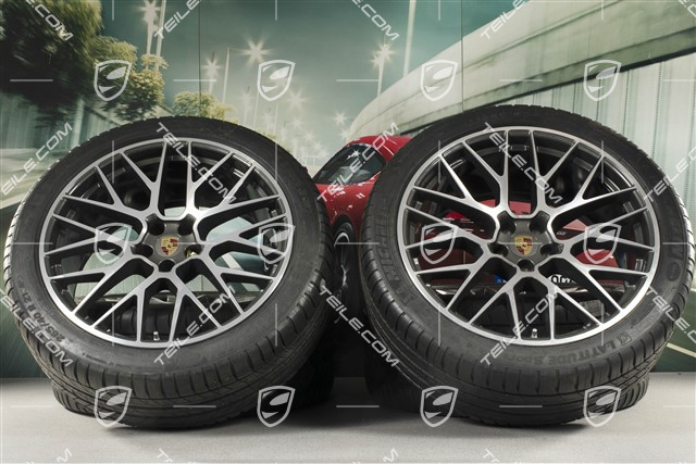 21" koła letnie, komplet, RS Spyder Design, felgi 9,5J x 21 ET27 + 10J x 21 ET19 + opony letnie Michelin 265/40 R21 + 295/35 R21, z czujnikami ciśnienia