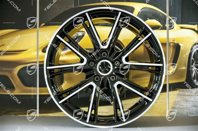 21" Felge Panamera Exclusiv, 11,5J x 21 ET69, schwarz hochglanz