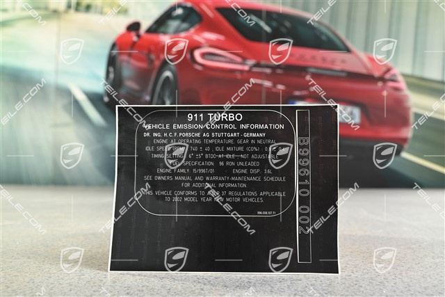 Sticker exhaust emissions Turbo