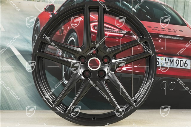 20" komplet felg "Macan Turbo", 9J x 20 ET26 + 10J x 20 ET19, CMS, czarny półmat