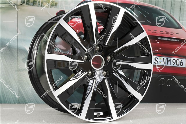 20" wheel rim Taycan Tequipment Design, 11J x 20 ET60, black high gloss
