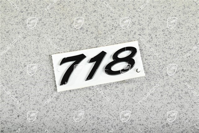 Schriftzug Dekorschriftzug 718, Hochglanz Schwarz