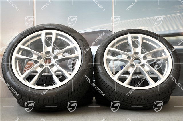 19" Komplet kół letnich Boxster S, 8J x 19 ET57 + 9,5J x 19 ET45, opony 235/40 ZR19 + 265/40 ZR19