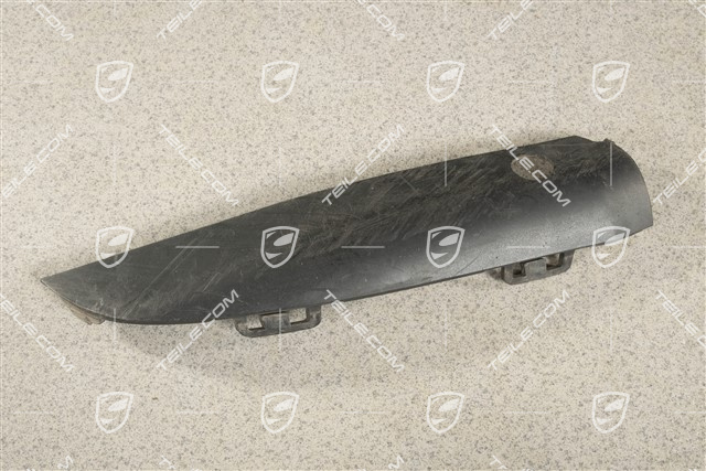 Front bumper lower trim, Satin black, R