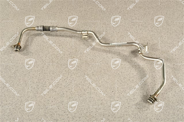 Turbocharger oil circuit supply line