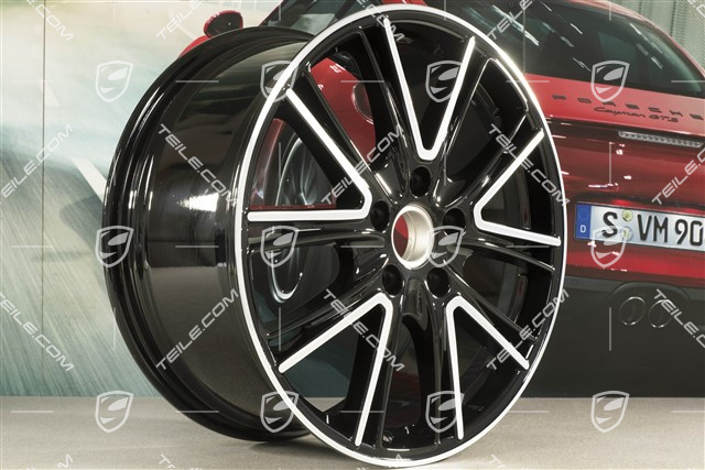 20" felga Exclusive Design, 9,5J x 20 ET71, do użytku w zimie, czarny wysoki połysk