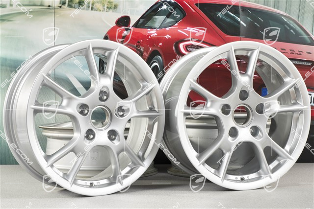 17" Komplet felg Boxster II, 6,5J x 17 ET55 + 8J x 17 ET40