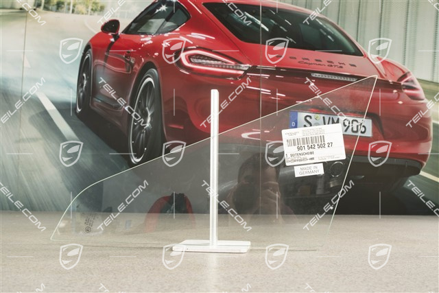 Coupe, mała szyba boczna drzwi, trójkąt, przezroczysta, R