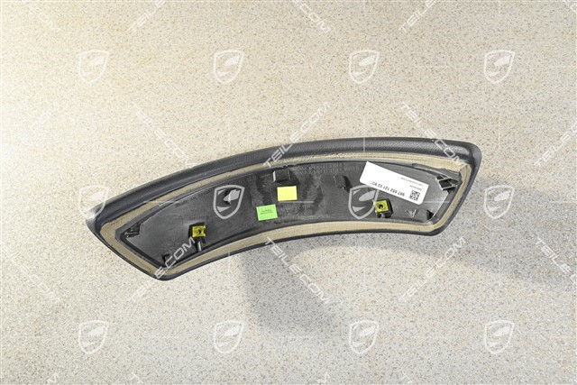 Instrument cluster cover / Dashboard trim, Leatherette, Sea blue