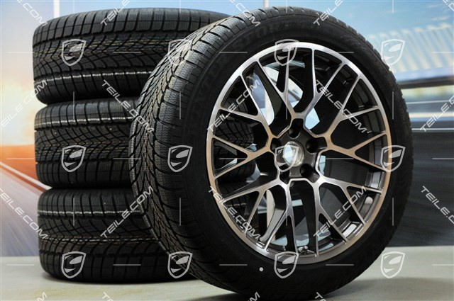 20" "RS Spyder Design" Winterräder Satz, Felgen 9J x 20 ET26 + 10J x 20 ET19 + NEUE Pirelli Winterreifen 265/45 R20 + 295/40 R20, mit RDK-Sensoren