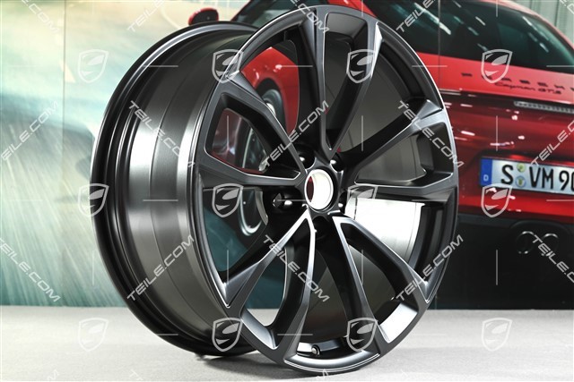 19-inch wheel rim Macan Design-Rad, 8,5J x 19 ET21, black satin mat