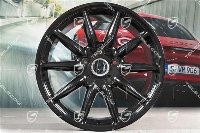 19-inch "Carrera Sport" wheel rim, 11,5J x 19 ET67, black high gloss