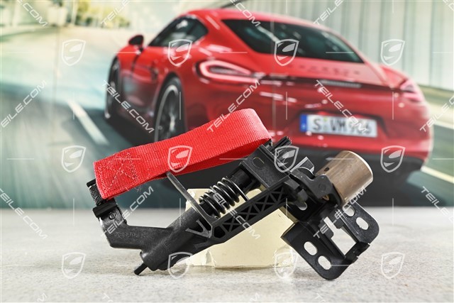 R, Mechanizm klamki wewnętrznej z czerwonym paskiem, R