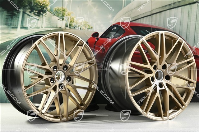 21-inch wheel rim set Cayenne RS Spyder Design, 11J x 21 ET49 + 9,5J x 21 ET46, neodyme
