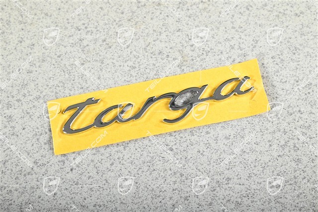 Badge / Emblem TARGA, B-Pillar, Chrome finish, L=R