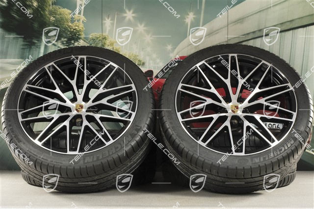 21" RS Spyder Design II summer wheel set, wheel rims 9,5J x 21 ET27 + 10J x 21 ET19 + Michelin summer tyres 265/40 R21 + 295/35 R21, with TPM