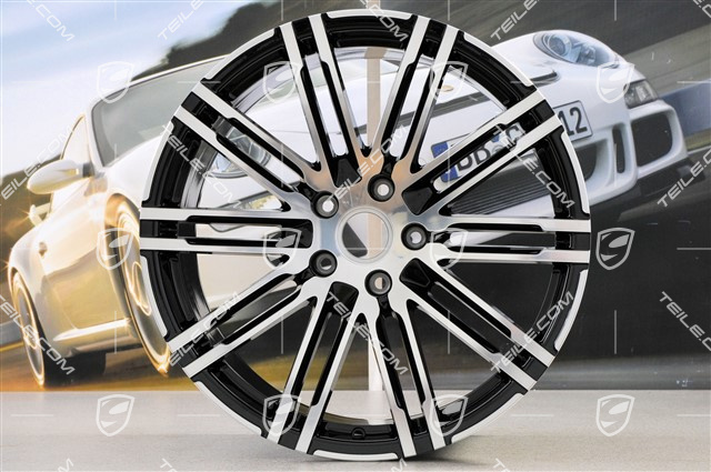 21" Felgensatz Turbo III, Facelift, 10J x 21 ET50, schwarz hochglanz