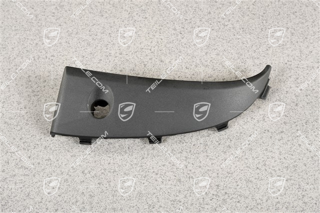 Cover for front bumper retaining frame, PDC, Black, R