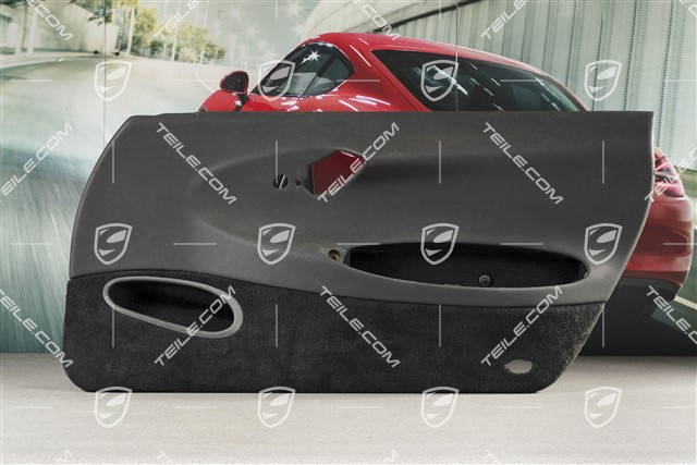 Türverkleidung ohne Airbagblende, ohne Sound, Kunstleder, Schwarz, R