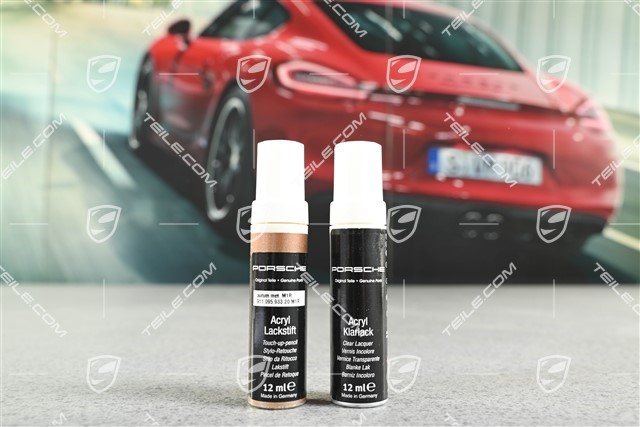 Paint touch-up applicator base coat, Clear lacquer) Aurum Metallic