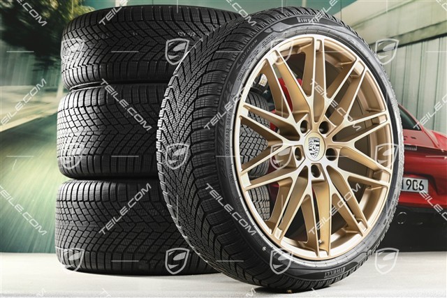22" koła zimowe RS Spyder Design, felgi 9J x 22 ET29 + 11J x 22 ET47 + opony zimowe Pirelli 255/40 R22 + 295/35 R22, neodyme
