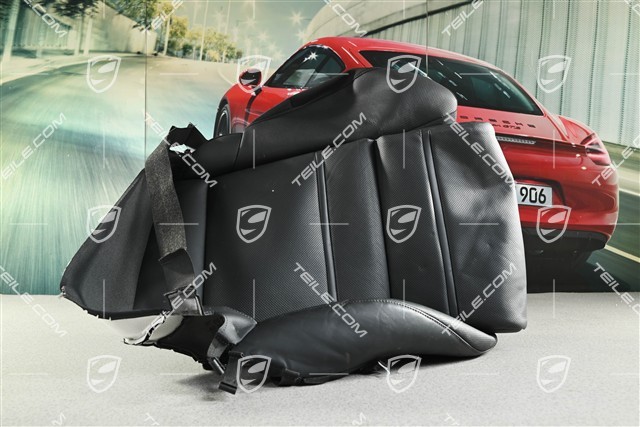 Sitzbezug / Bezug, GTS / Sportsitz Sitzkissen belüftet, Leder, Schwarz, L