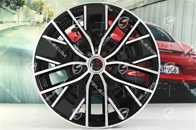 21" felga Macan Design, 8,5J x 21 ET27, czarny wysoki połysk