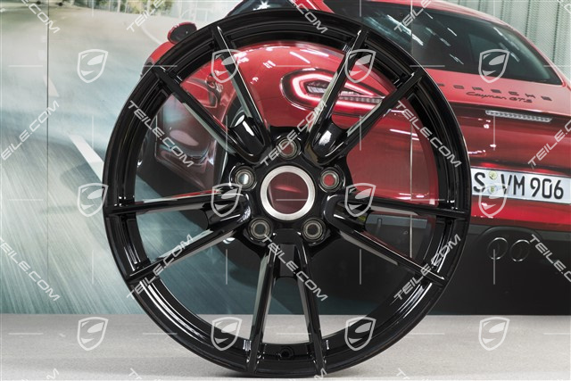 19" Felge Carrera, 8,5J x 19 ET52, in Schwarz Hochglanz