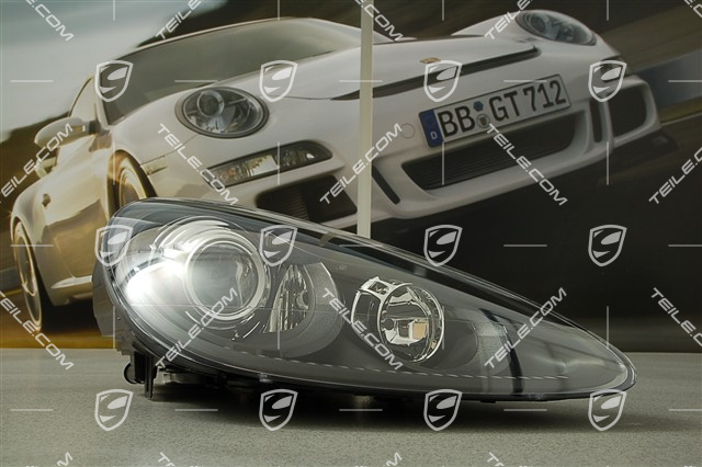 Xenon-Scheinwerfer, komplett, ohne Steuergerät und Xenonbirne D1S, mit Kurvenlicht, schwarz, R Xenon-Scheinwerfer, komplett, ohne Steuergerät und Xenonbirne D1S, mit Kurvenlicht, schwarz, R