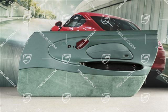 Tapicerka drzwi, skóra, z blendą airbaga, bez głośników, Nephrite green, R
