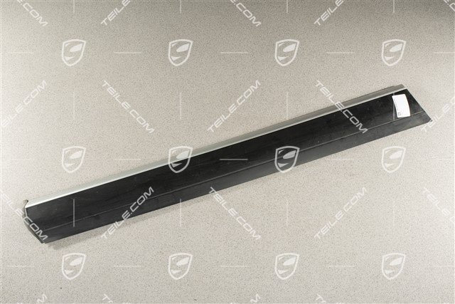 Leiste, Tür vorne, Aluminium-Paket, Schwarz/Grau, L