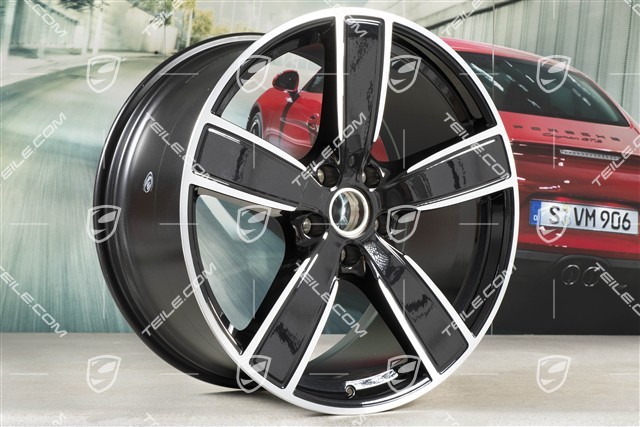 22-inch wheel rim, Sport Classic, 11,5J x 22 ET61, Jet Black Metallic