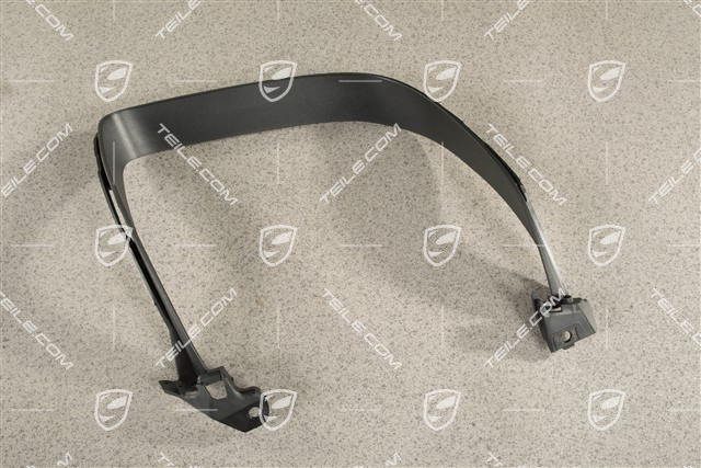 Heckstoßstange Abgasanlage Auspuffblende / Endrohrblende, Schwarzmatt, R