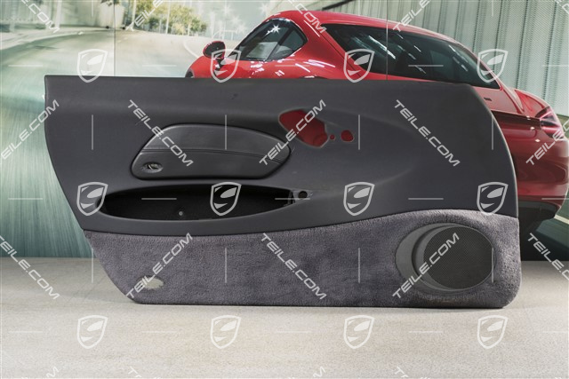 Tapicerka drzwi z blendą airbaga, sound system, skóropodobna, Metropole blue, L