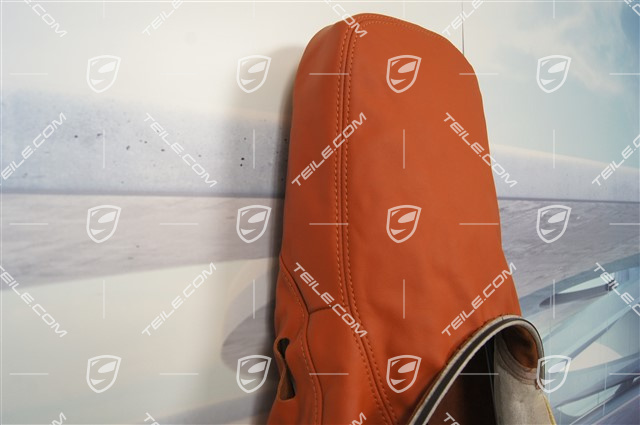 Backrest cover, outer part, basic seat, leather, terracotta, R